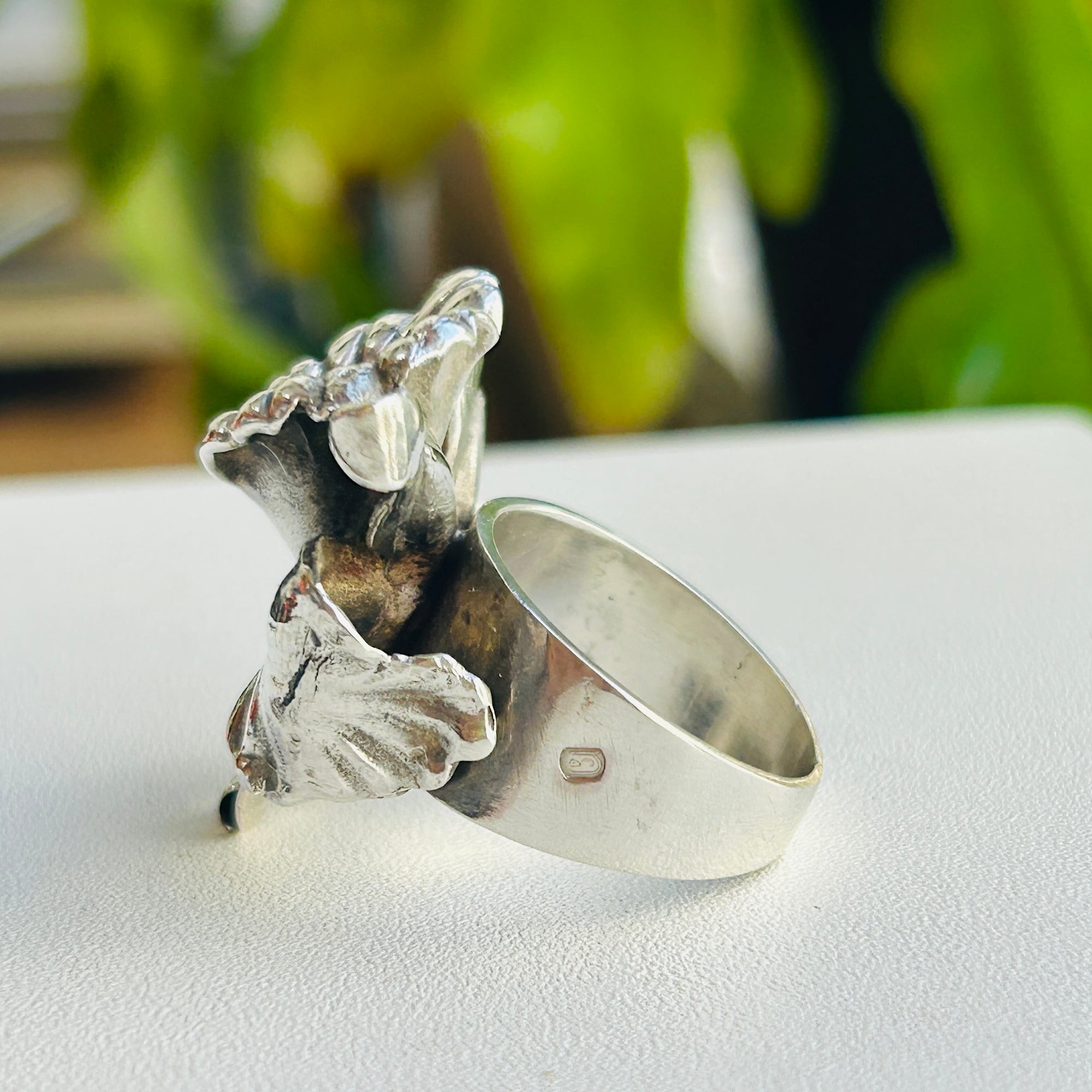 シルバー925 LARGE 3D FLOWER リング（13号） | Milo Antiques & Vintage