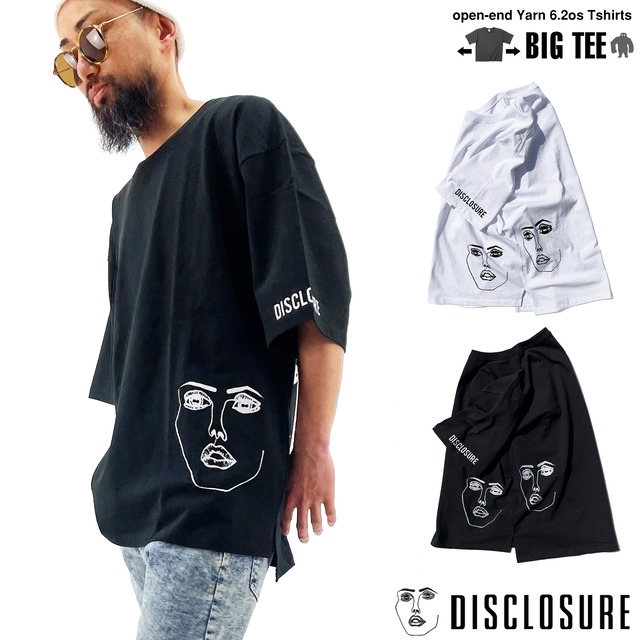 【BIG TEE】ディスクロージャー 「THE FACE」 DISCLOSURE 　「 BIG FIT 」 Tシャツ 1401-disc-face