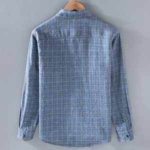 【M-3XL】Grid Check Long Sleeve Shirt / グリッド チェック 長袖 シャツ