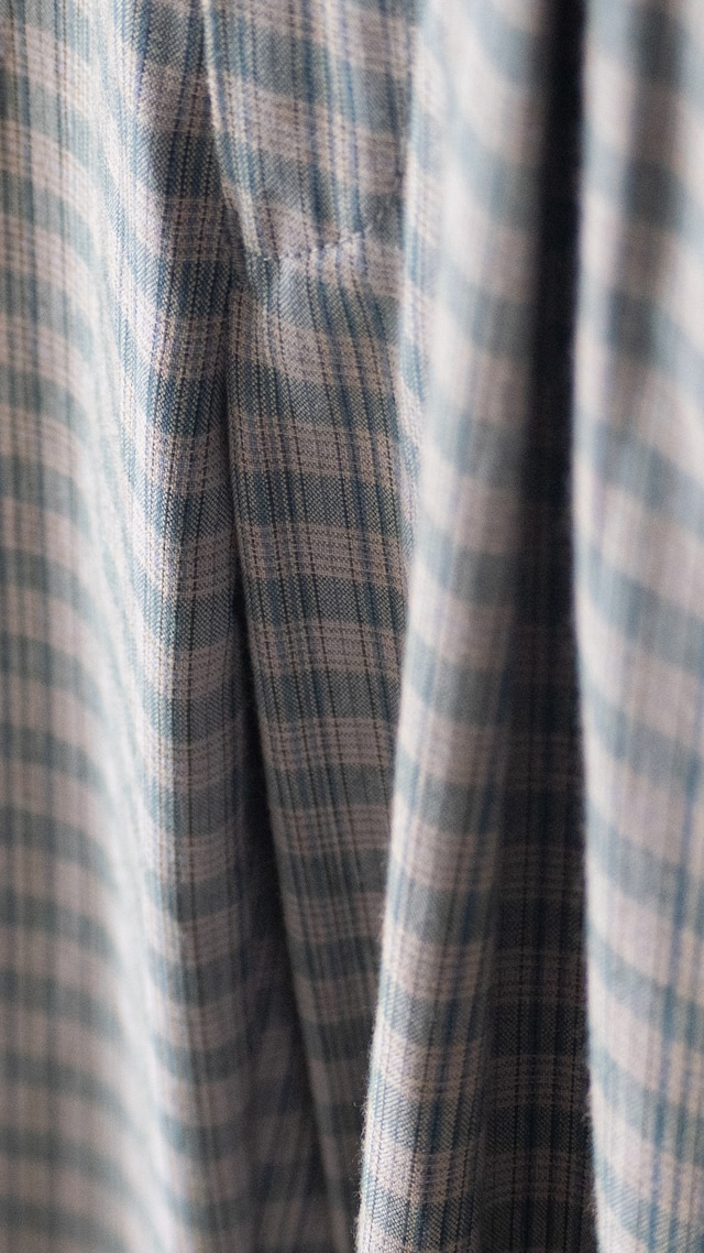 "Errecinque" 1970s deadstock Plaid trousers