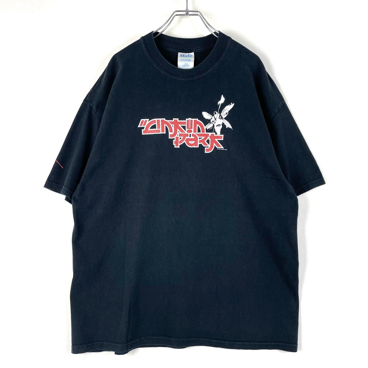 00's LINKIN PARK Hybrid Theory 半袖プリントTシャツ メンズXL ブラック リンキンパーク バンドT ロックT