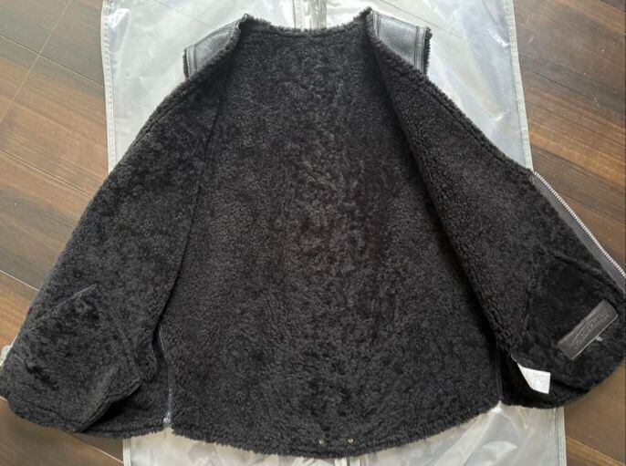 CHROME HEARTS クロムハーツ ダガージップ ムートンファーベスト ジレ