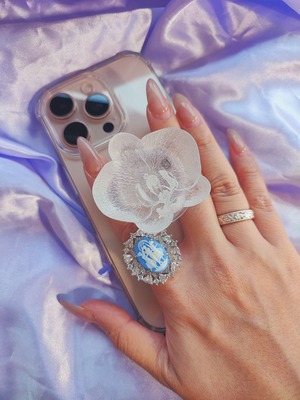 【CRYSTAL ORCHID BLOSSOM CELL GLIP  HOLDER／（XX343） 】