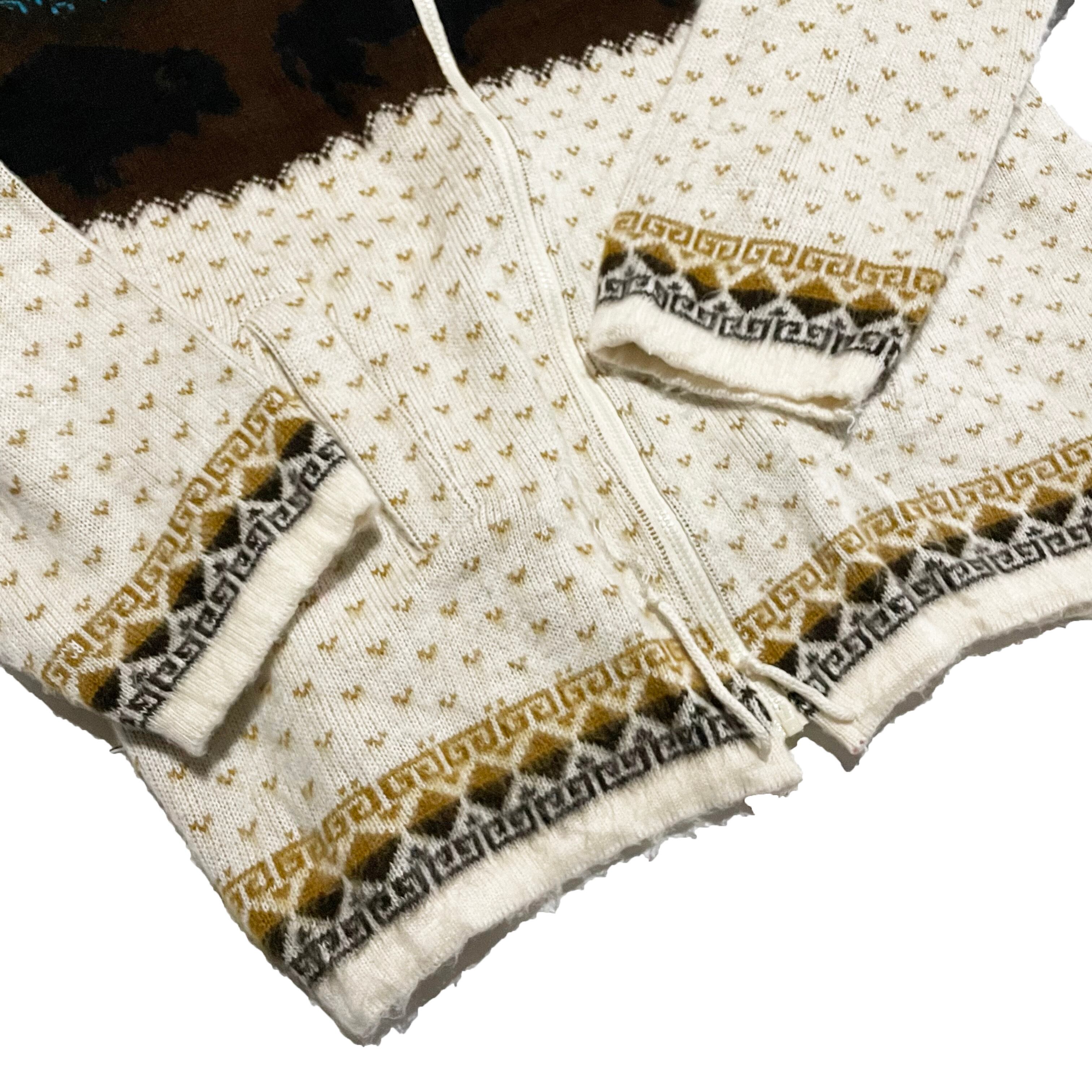 90's EARTH RAGZ エクアドルニットパーカー | 古着屋 Boogie