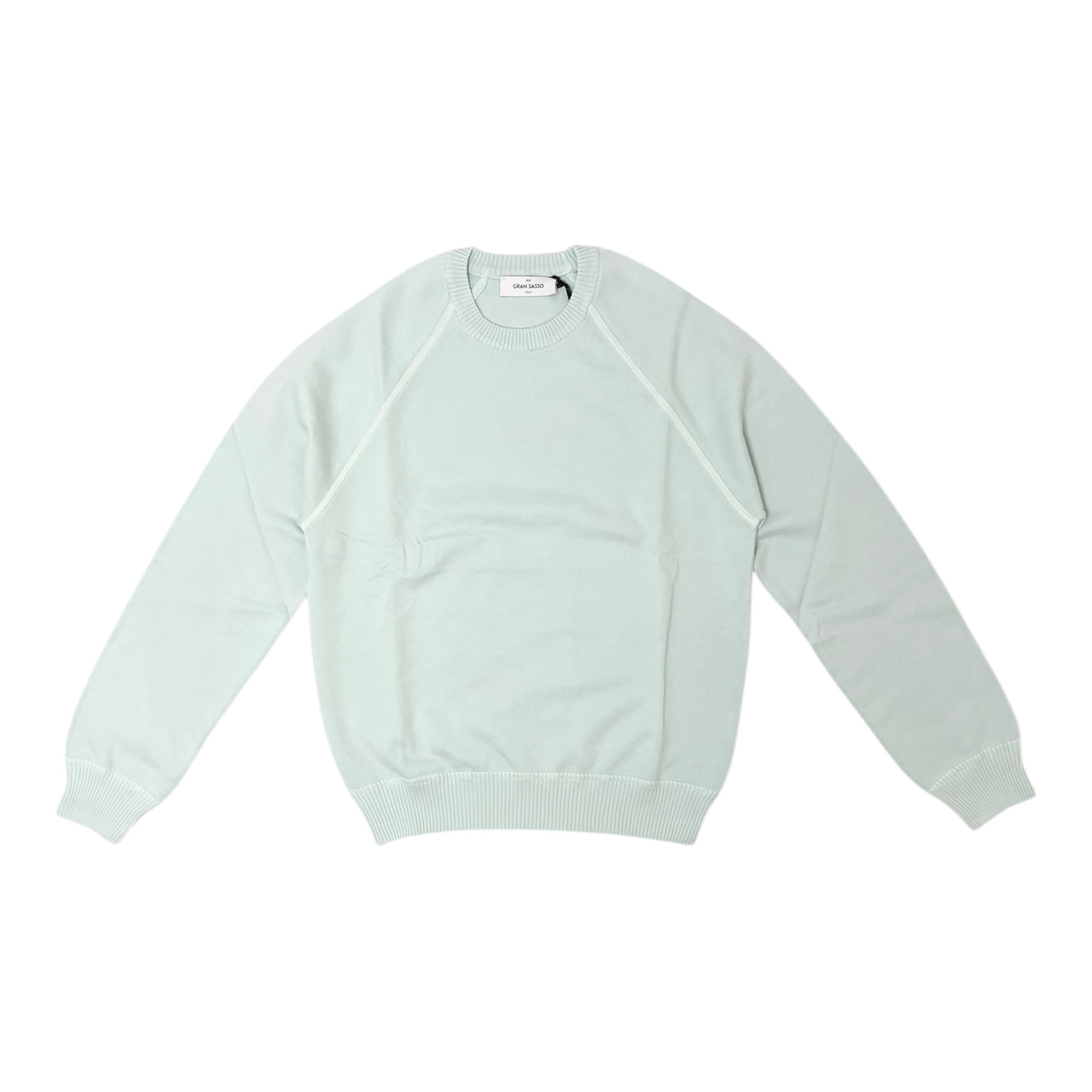 GranSasso(グランサッソ) Softcotton Raglan Sleeves Crew Neck Knit(57138/18180/602)/MINT
