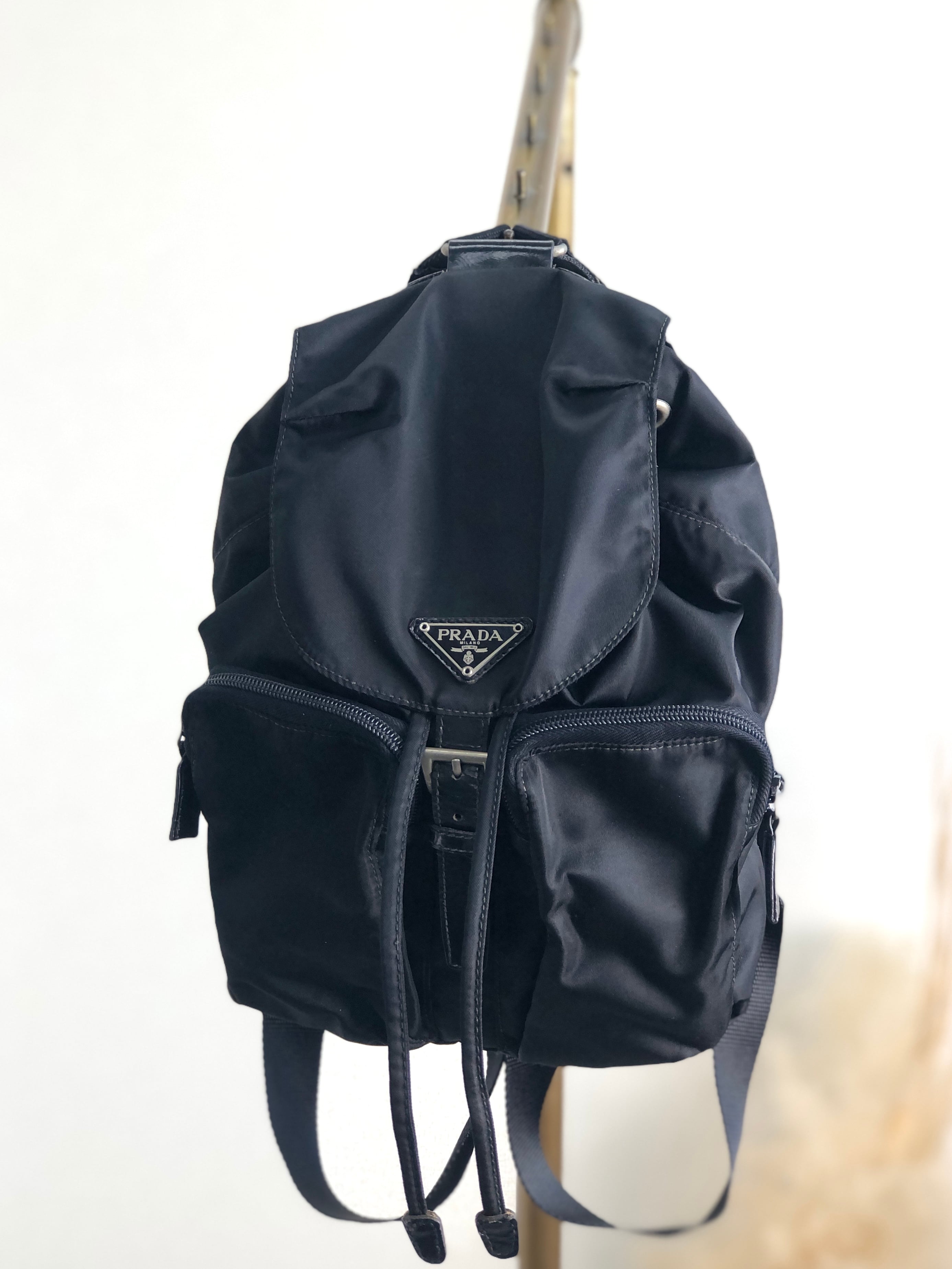 日本直送 名牌中古包 】PRADA プラダ バックパック ブラック
