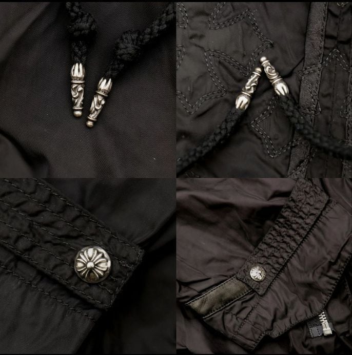 CHROME HEARTS クロムハーツ U PUDDLES ダガージップ ナイロンモッズ