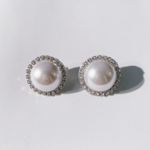 LittleRomance_Big Pearl  Swarovskiピアス