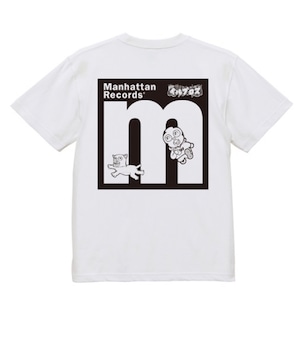 ILLBROSxMANHATTAN records Tshirts BLACK