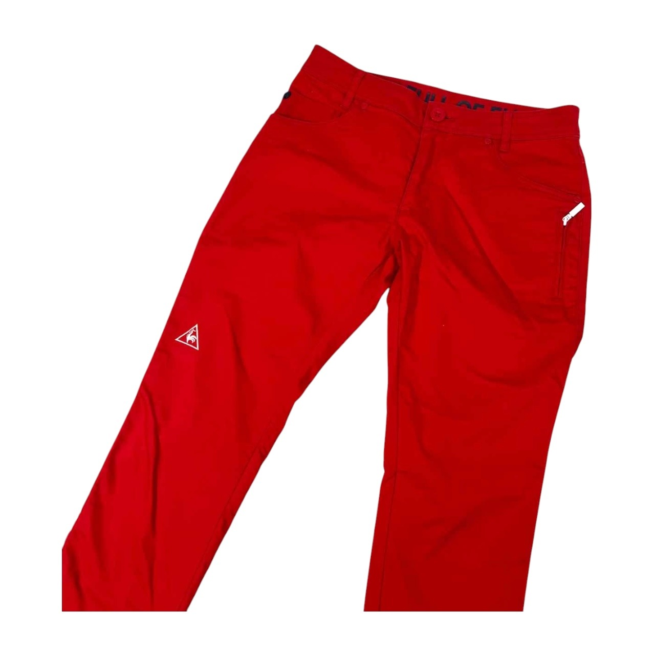 le coq sportif GOLF ルコック ワッペン付き ストレッチ ゴルフ パンツ 11 /レッド/レディース