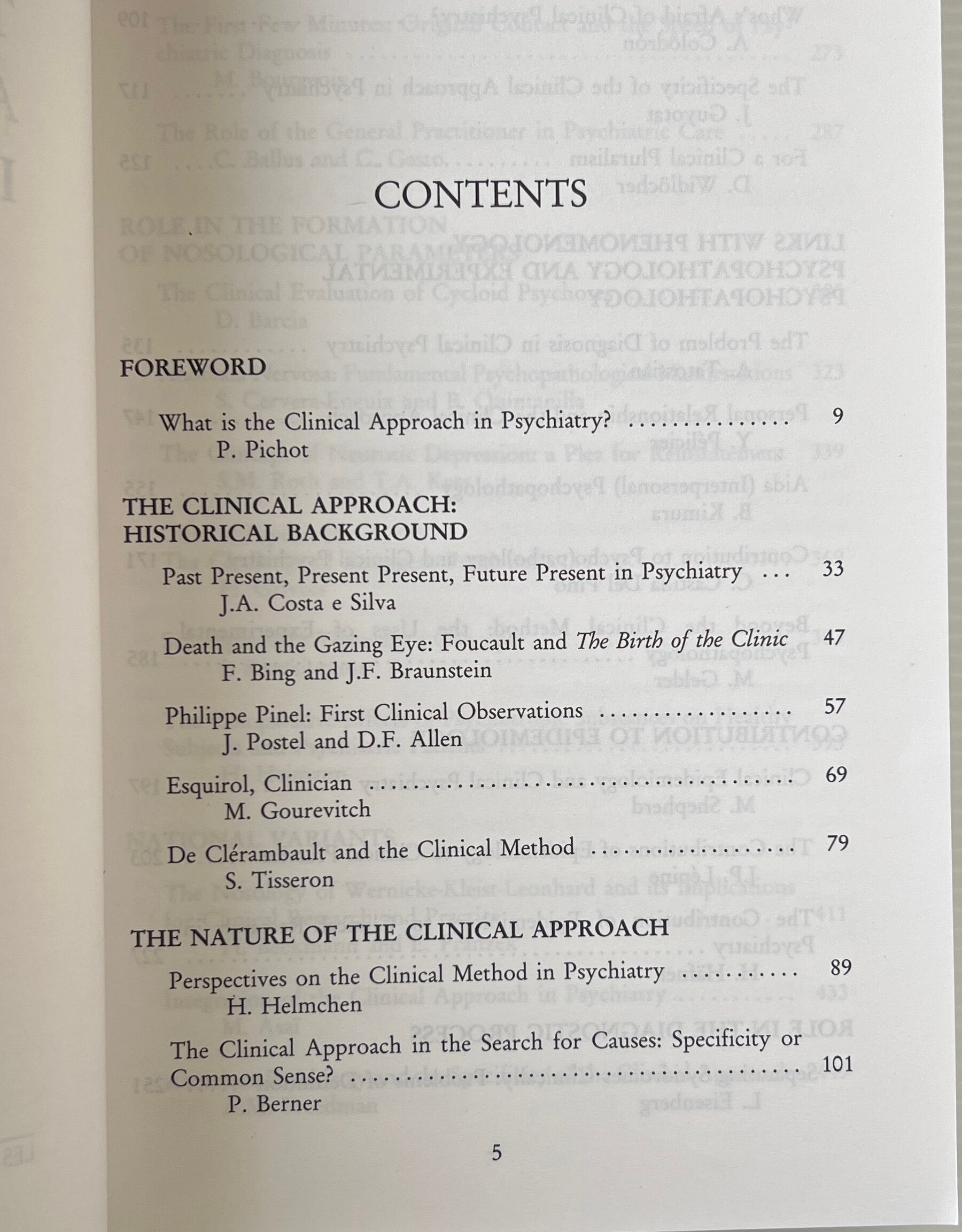 The Clinical Aproach in Psychiantry / Pierre Pichot, Werner Rein / Synthelabo