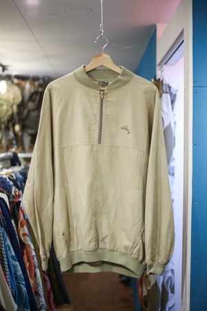 Dolphin embroidery rib pullover tops