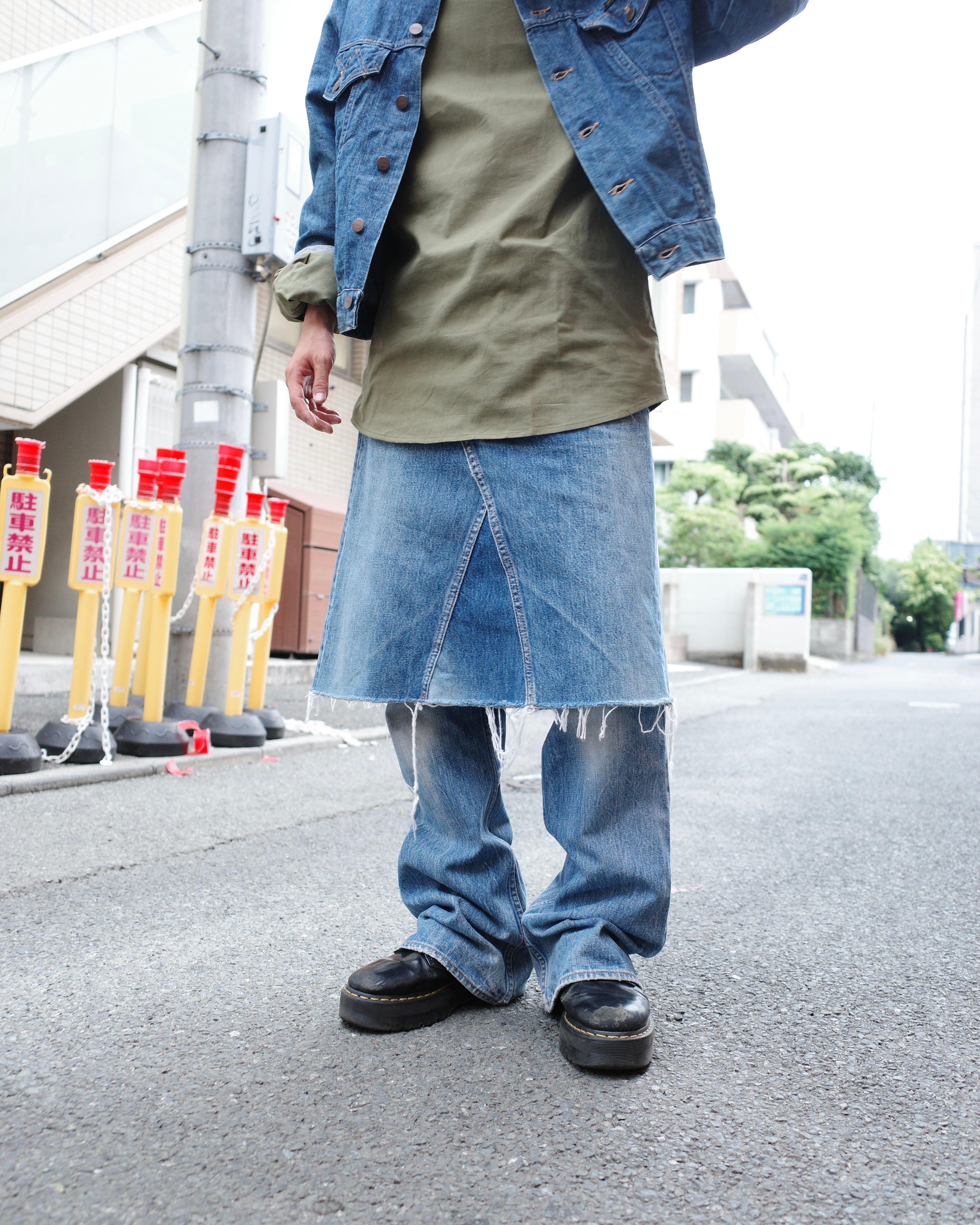 NON TOKYO ノントーキョー / PRINT RIB TIGHT SKIRT プリントリブ