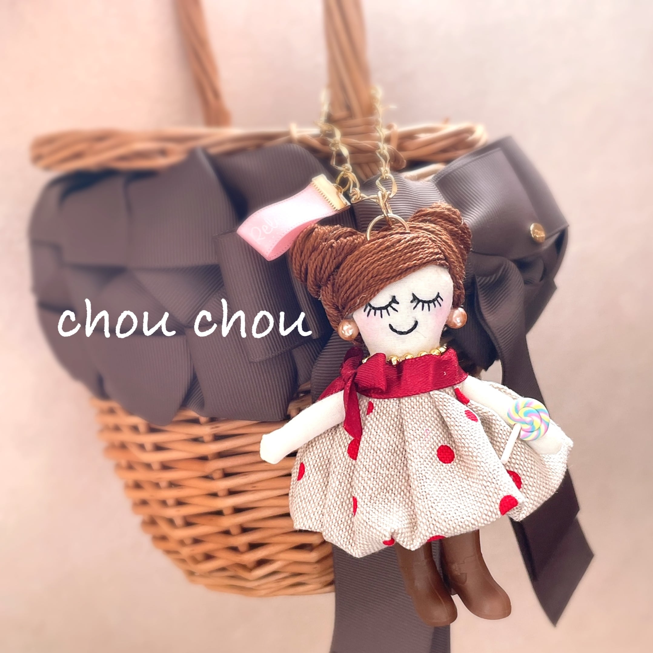 シフォンフラワー 便利で簡単・豪華❣️ドールチャーム ルルベちゃん 
