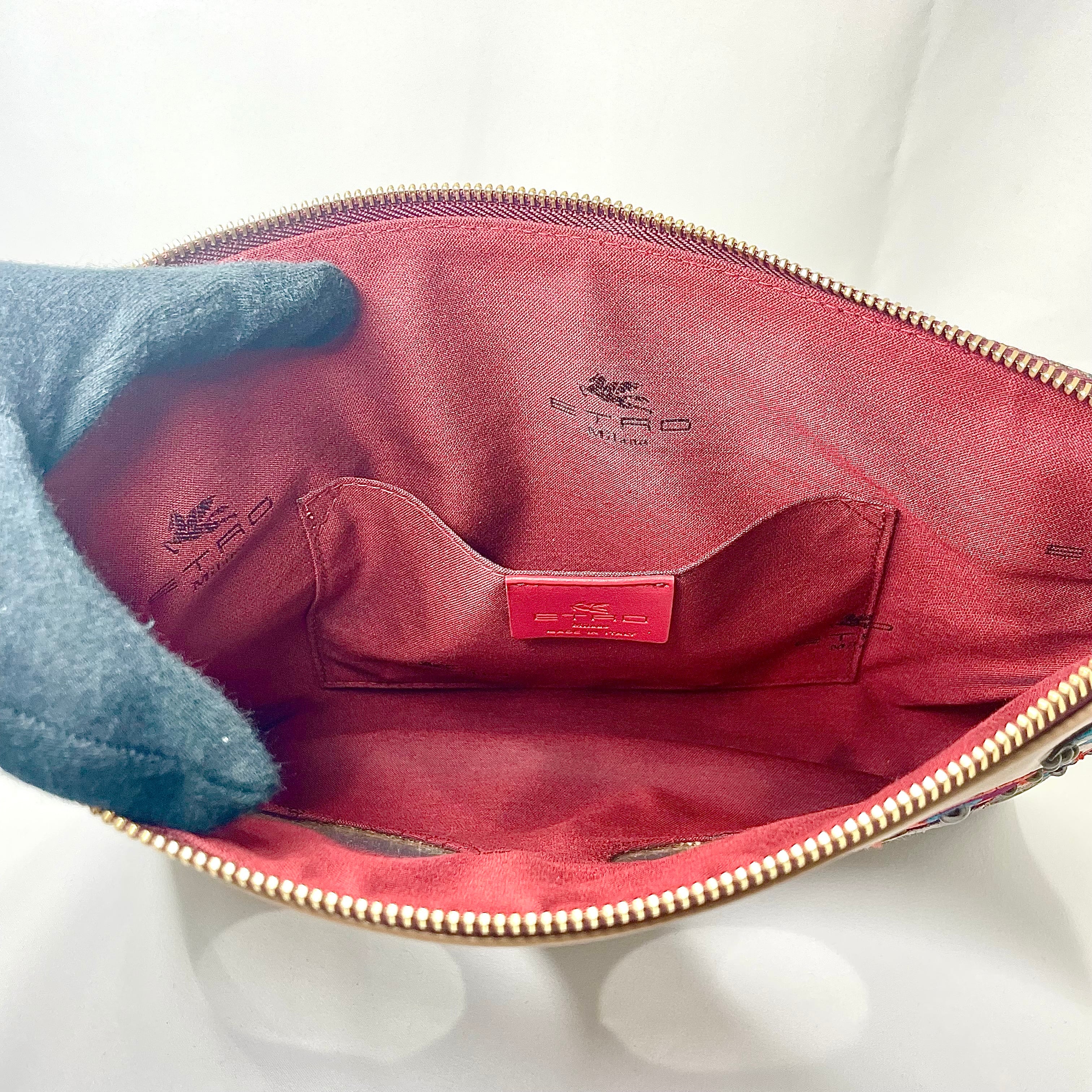 ETRO エトロ クラッチバッグ ジャガード ペイズリー | Pay ID