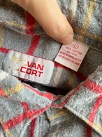 1980’s VAN CORT Plaid Print Flannel Shirt／L