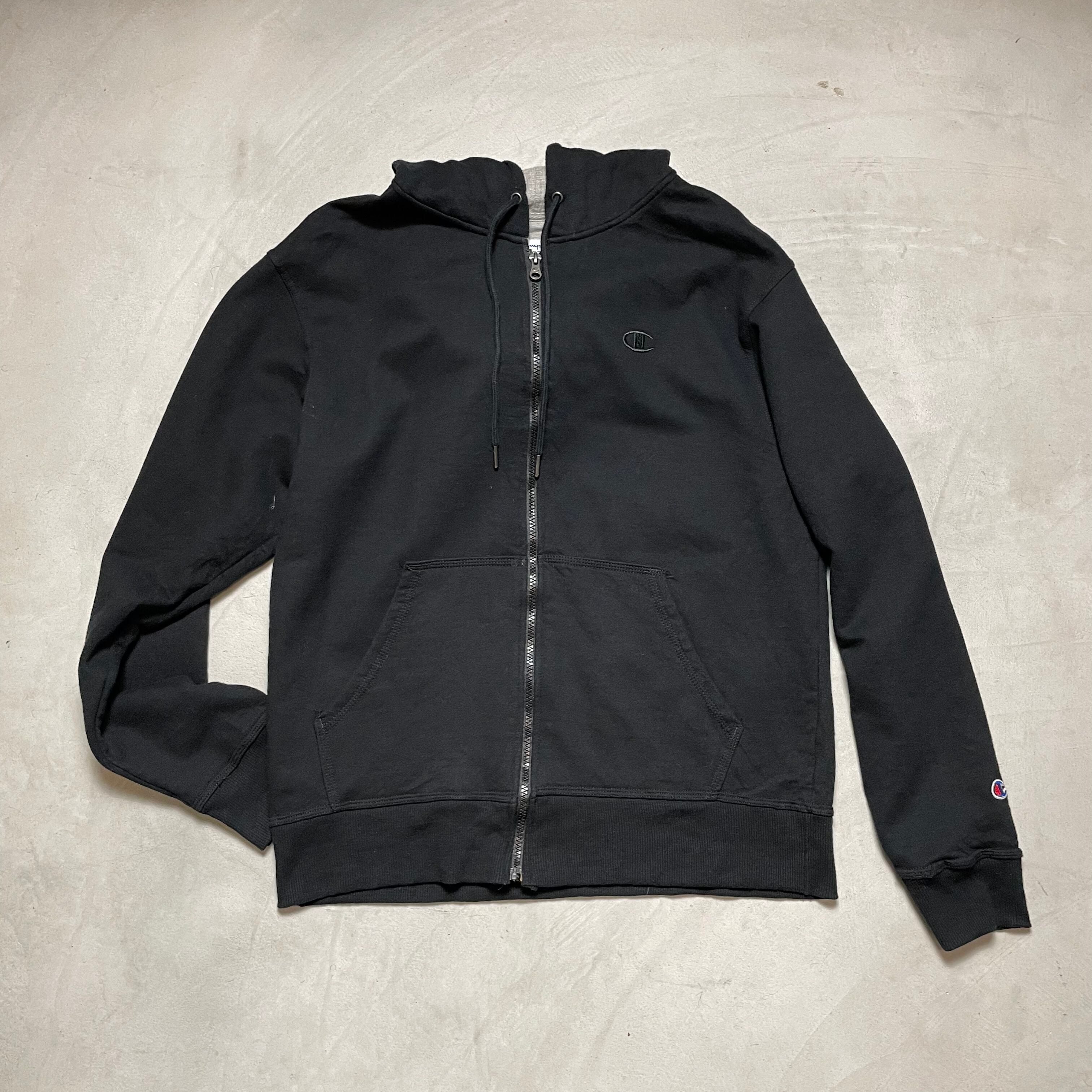 Champion チャンピオン パーカー メンズM相当 古着 スウェットパーカー ブラック 黒色【パーカー】