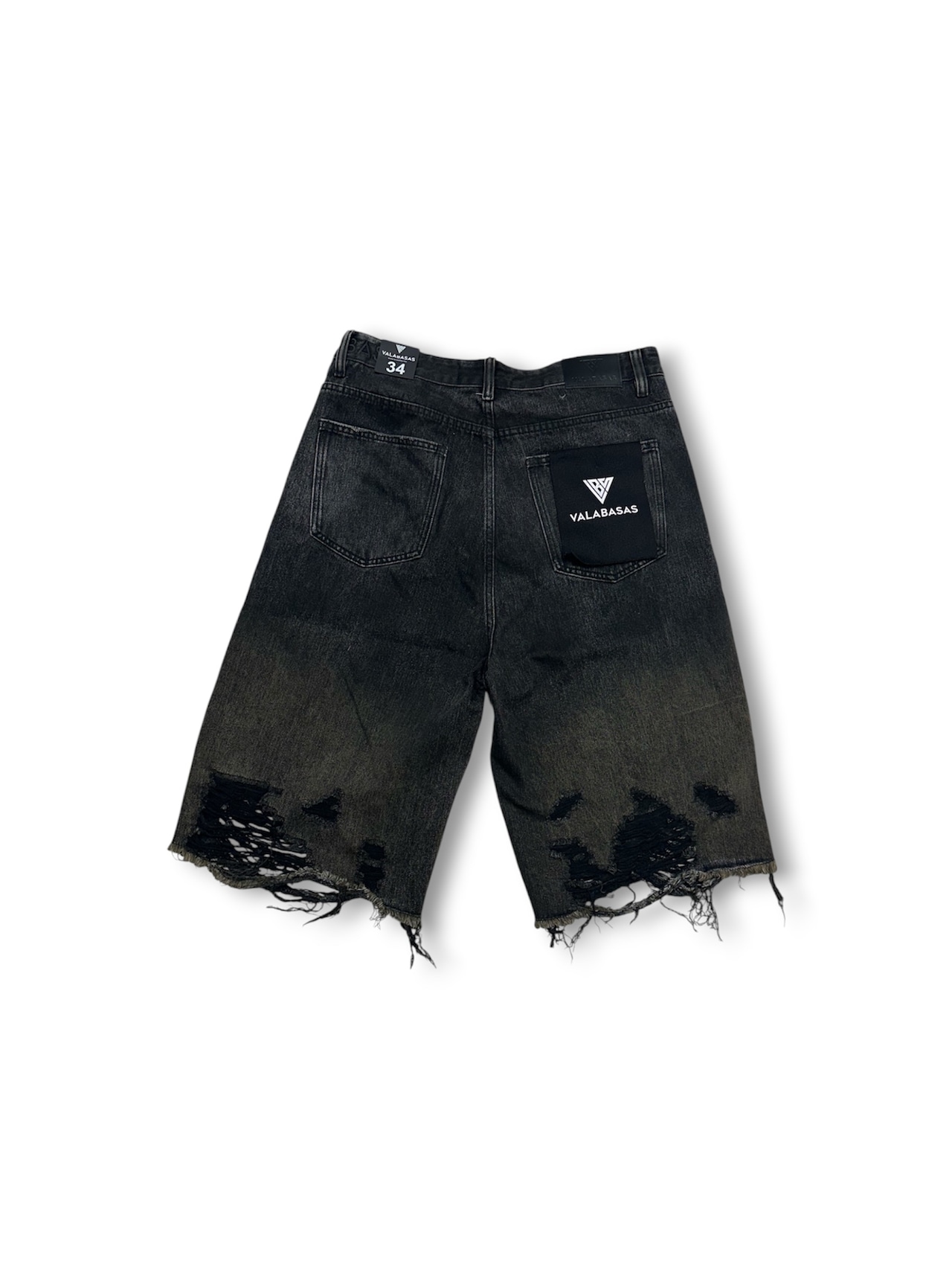VALABASAS / iceland jorts dark grey wash