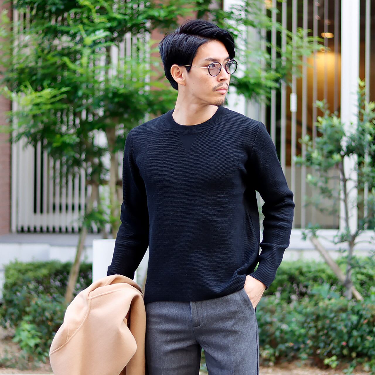 soduk サーマルニットプルオーバー soduk/スドーク】thermal knit pullover/ニット（ニット/セーター