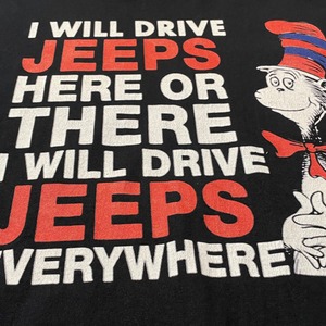 【GILDAN】Cat in the Hat Tシャツ JEEPS ロゴ プリント XL ビッグサイズ US古着