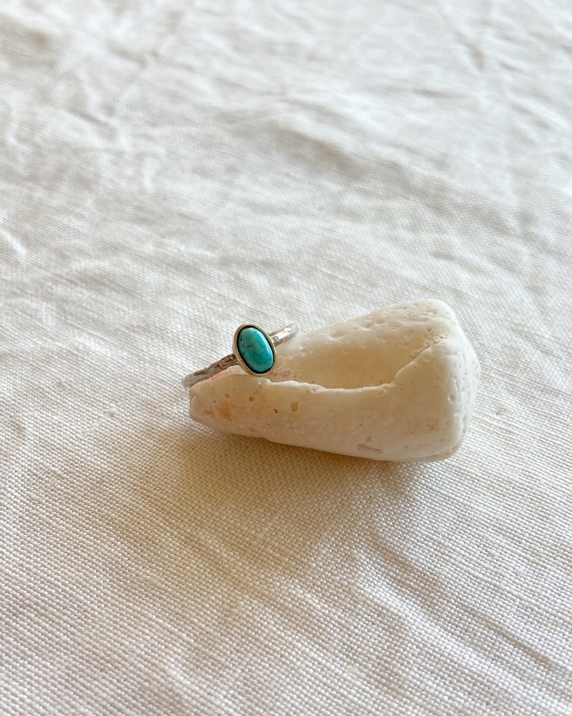 art jewelry marble　ターコイズリング