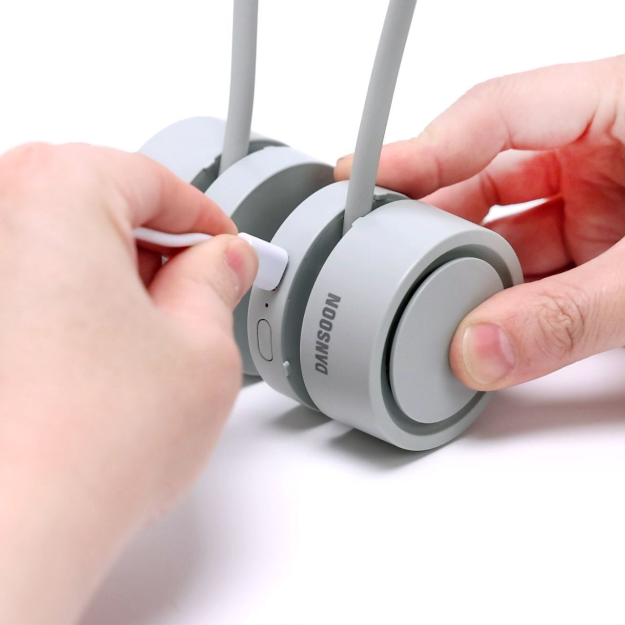 DANSOON Neck Band Fan Rolling ミントグレー / ダンスーン ネックバンドファン ローリング