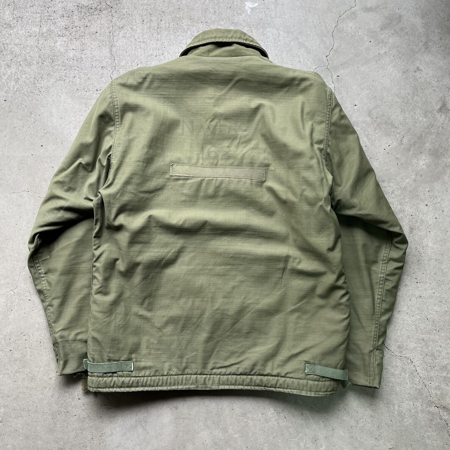 60S 実物 米軍 A-2ジャケット 68年会計 ミリタリー US.NAVY 68年納品 米軍実品 U.S.NAVY A-2 デッキジャケット MEDIUM 古着 60S 60