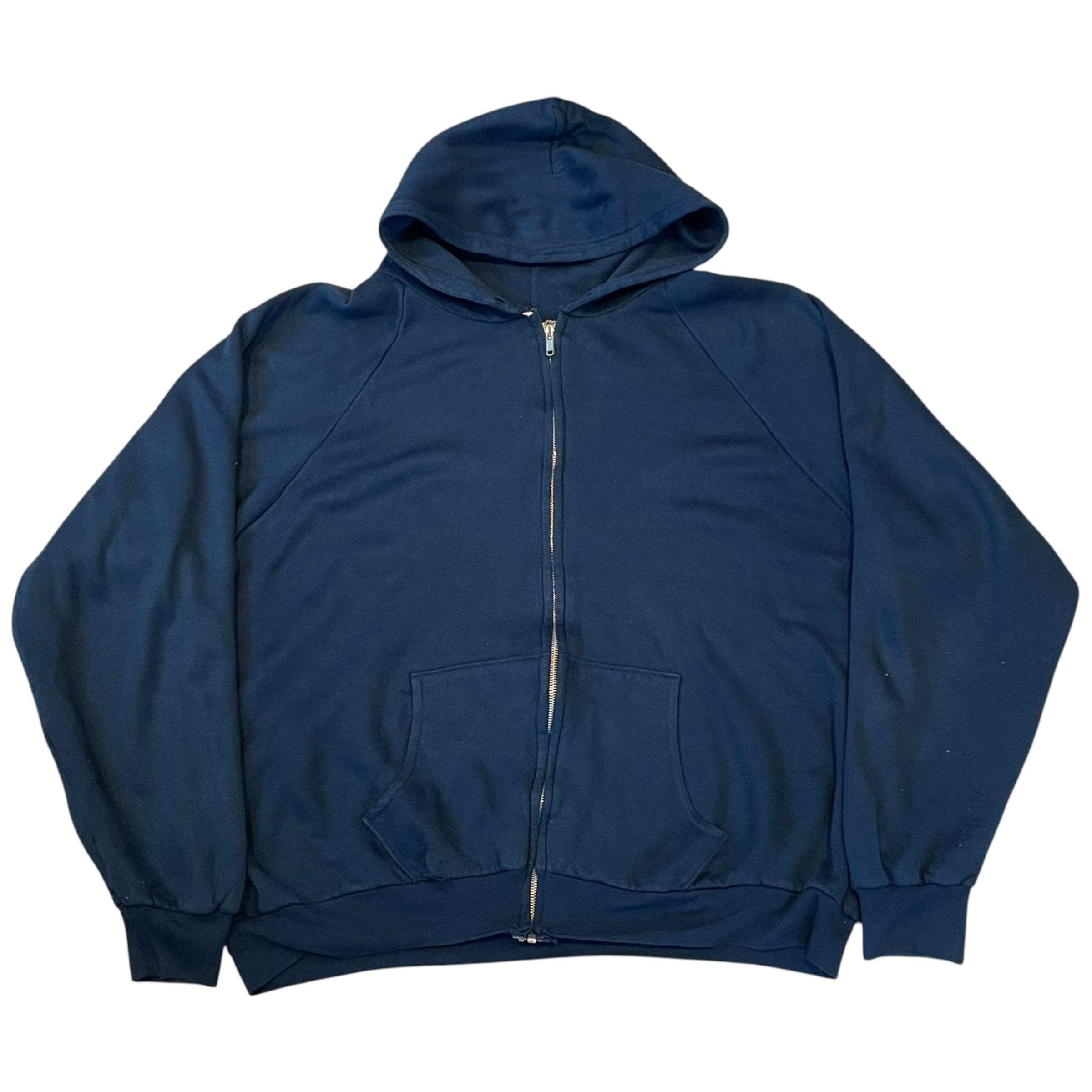 80~90s SPORTS AFIELD "Navy" thermal full zip hoodie