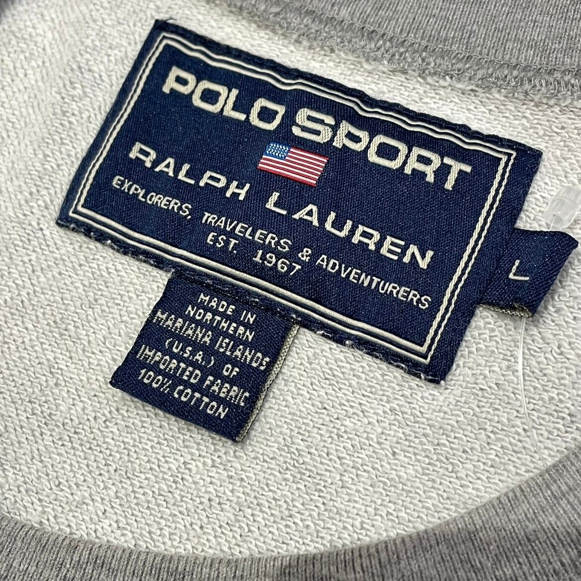 【希少 ビッグシルエット ワッペン】90s POLO SPORT スウェット