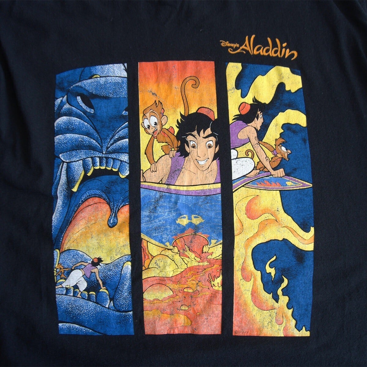 90s アラジン　映画tシャツ ディズニー 90s】 【Aladdin Tee】 XL アラジン Disney ディズニー 90年代