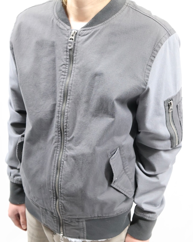 bicolor bomber jacket