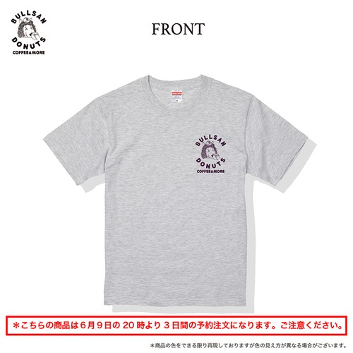 ブルサンドーナッツ ショップ Tシャツ　アッシュ