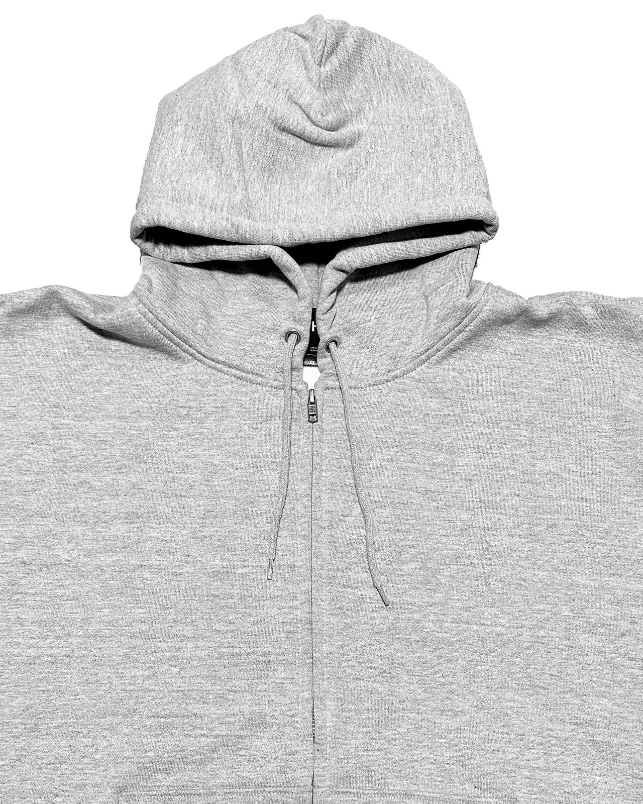 BOX ONE POINT HEAVY WEIGHT ZIP UP SWEAT HOODIE - GRAY