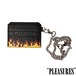 【PLEASURES/プレジャーズ】LEATHER CARD HOLDER W/ CHAIN カードホルダー / BLACK / SU25-13373 セール対象外