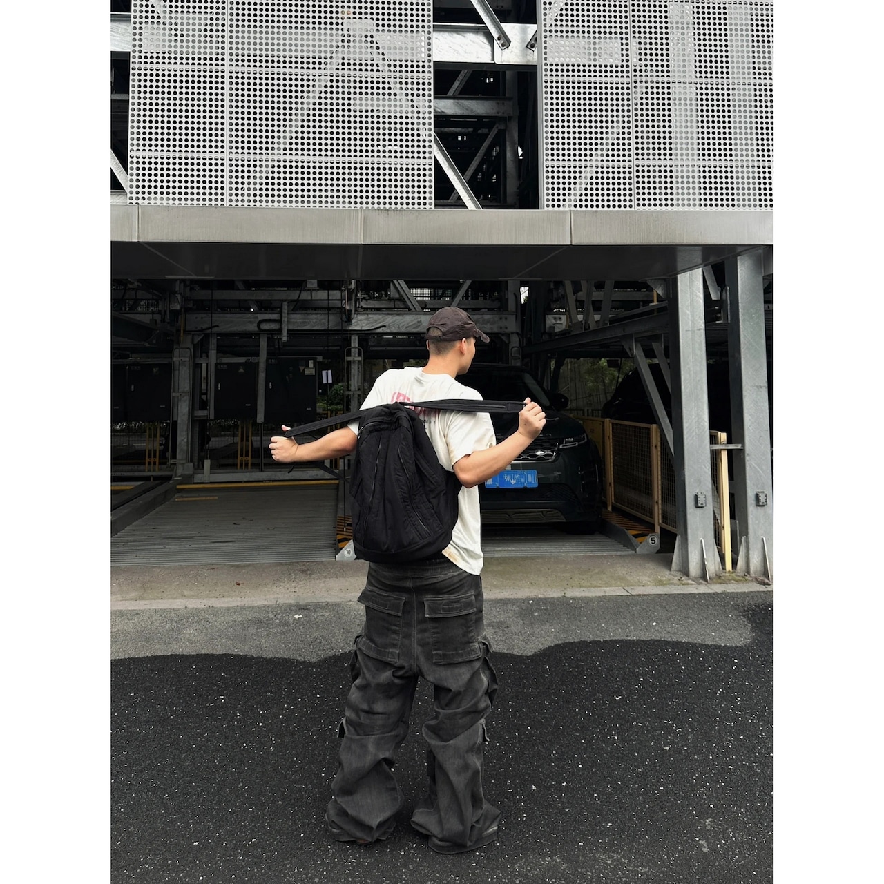 VIBE ストリート ウォッシュ加工 デニムパンツ P151