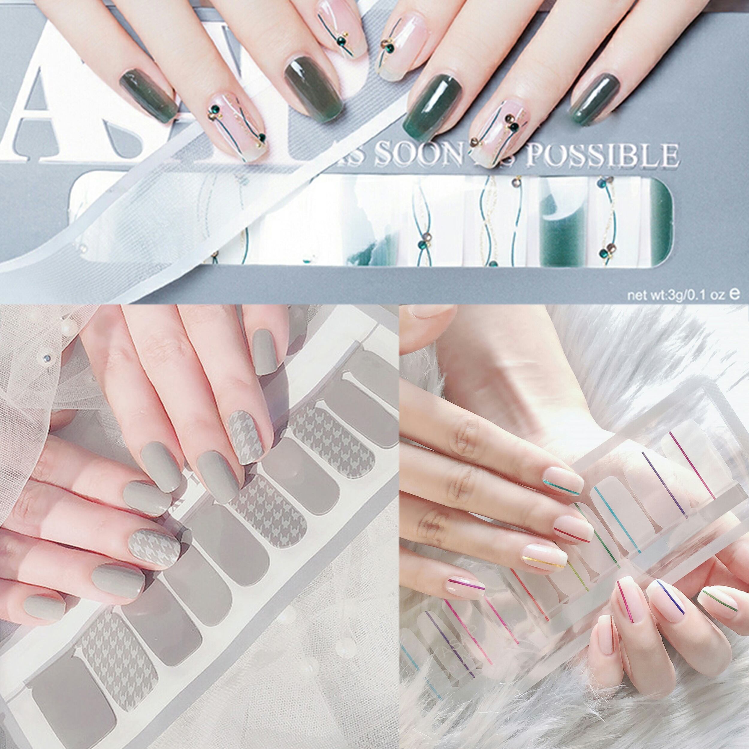 M Y ネイルシール シンプル おしゃれ カワイイ 人気 貼るだけ 気分転換 Asap M Y雑貨屋 しばらくお休みします