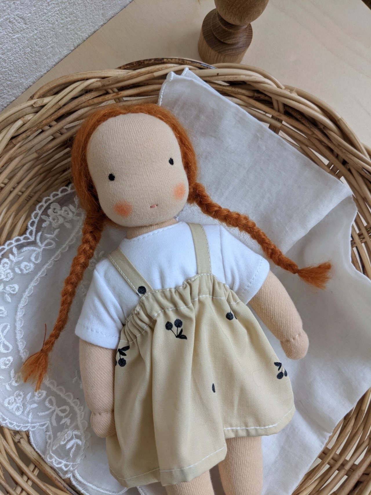 Mini Doll - Red Hair (Cherry) / Little Kin Studio