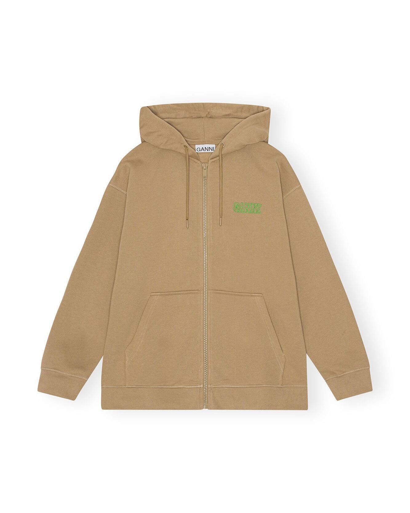 GANNI OVERSIZED ZIP HOODIE