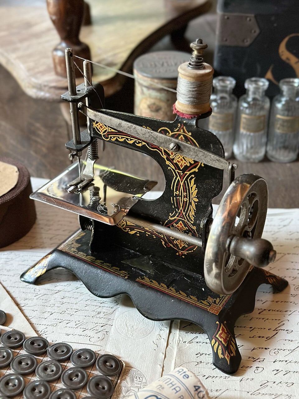 1900年代初頭 黒トイミシン BABYモデル | Brocante de La Cocotte