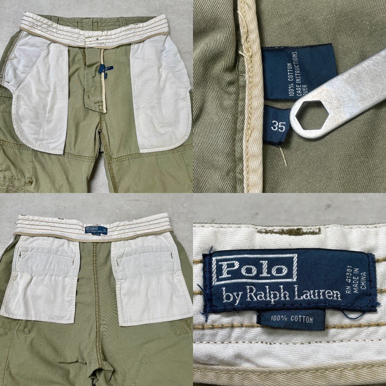 90年代 Polo by Ralph Lauren ポロバイラルフローレン カーゴショート 