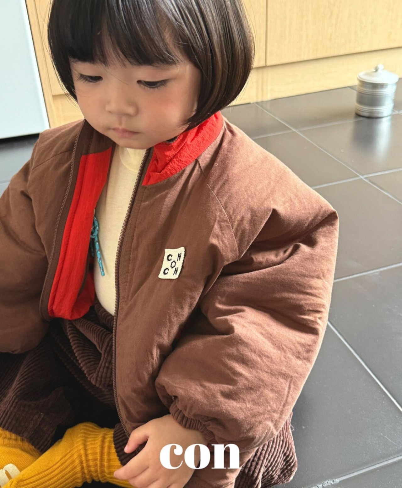 韓国子供服 / 26Autumn / CON / リバーシブルジャンバー / キッズ / 秋服 *1~4*