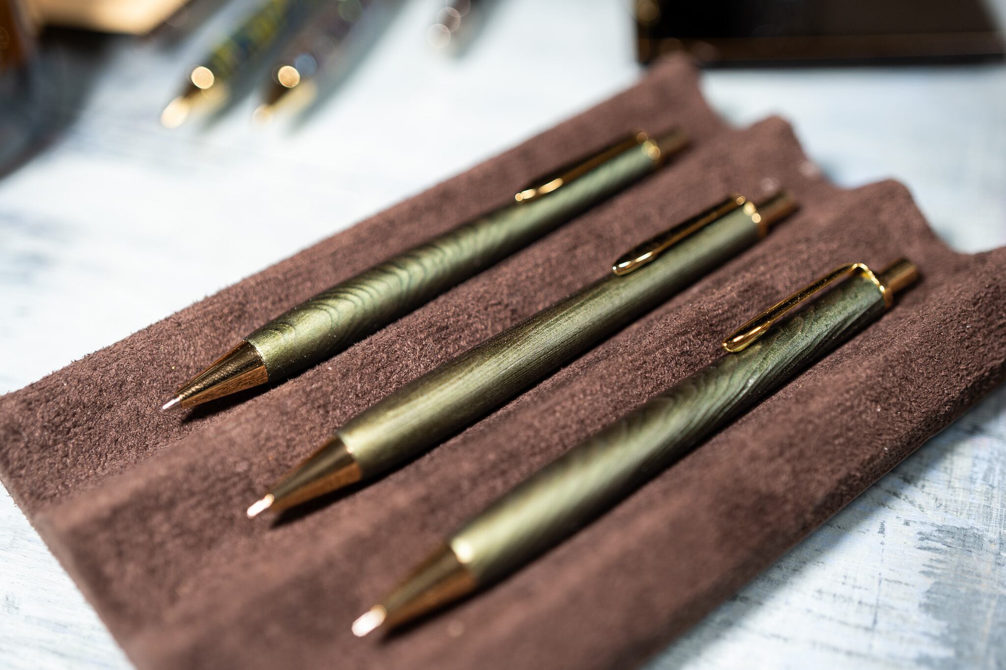 金杢犀　翠煙　杉 浮造り国産漆錫 翠煙】杉 浮造り国産漆錫 受注生産品 | 木軸ペン工房 金杢犀