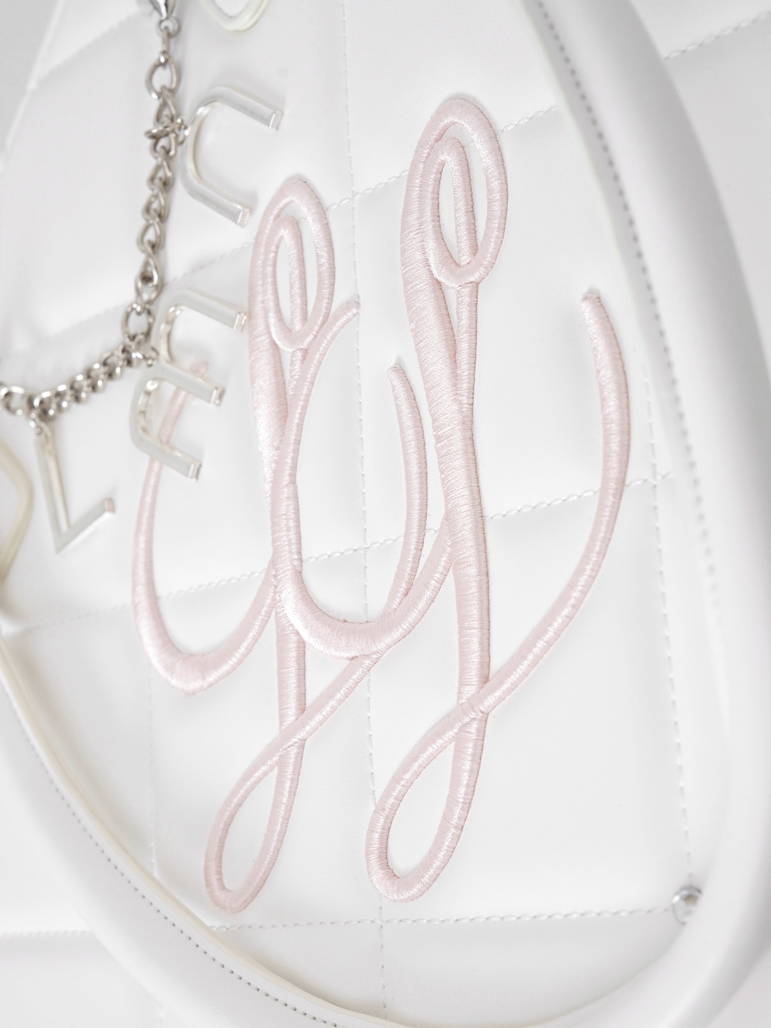 Lumignon quilting tote bag【ホワイト/ピンク】 | Lumignon