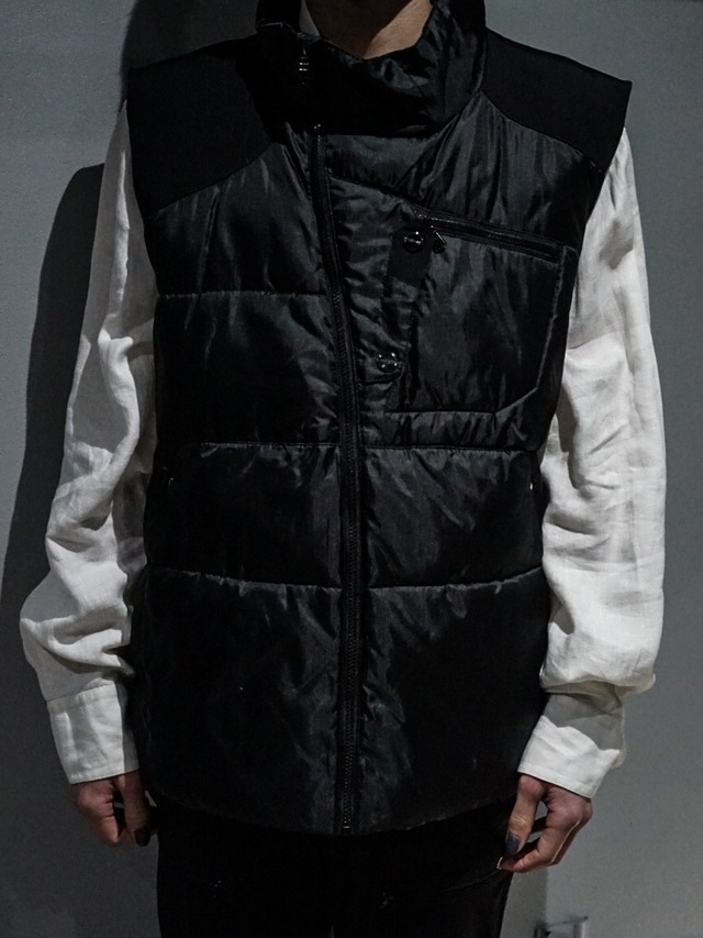 【add (C) vintage】Vintage Loose Technical Gimmick Design Down Vest