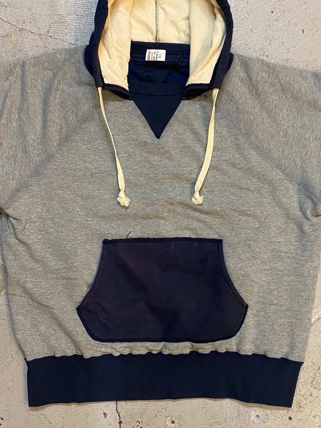 THREEFACE DOUBLE FACE AFTER HOODIE TWO TONE NAVY × GRAY THREEFACE DOUBLE FACE AFTER HOODIE TWO TONE NAVY × GRAY