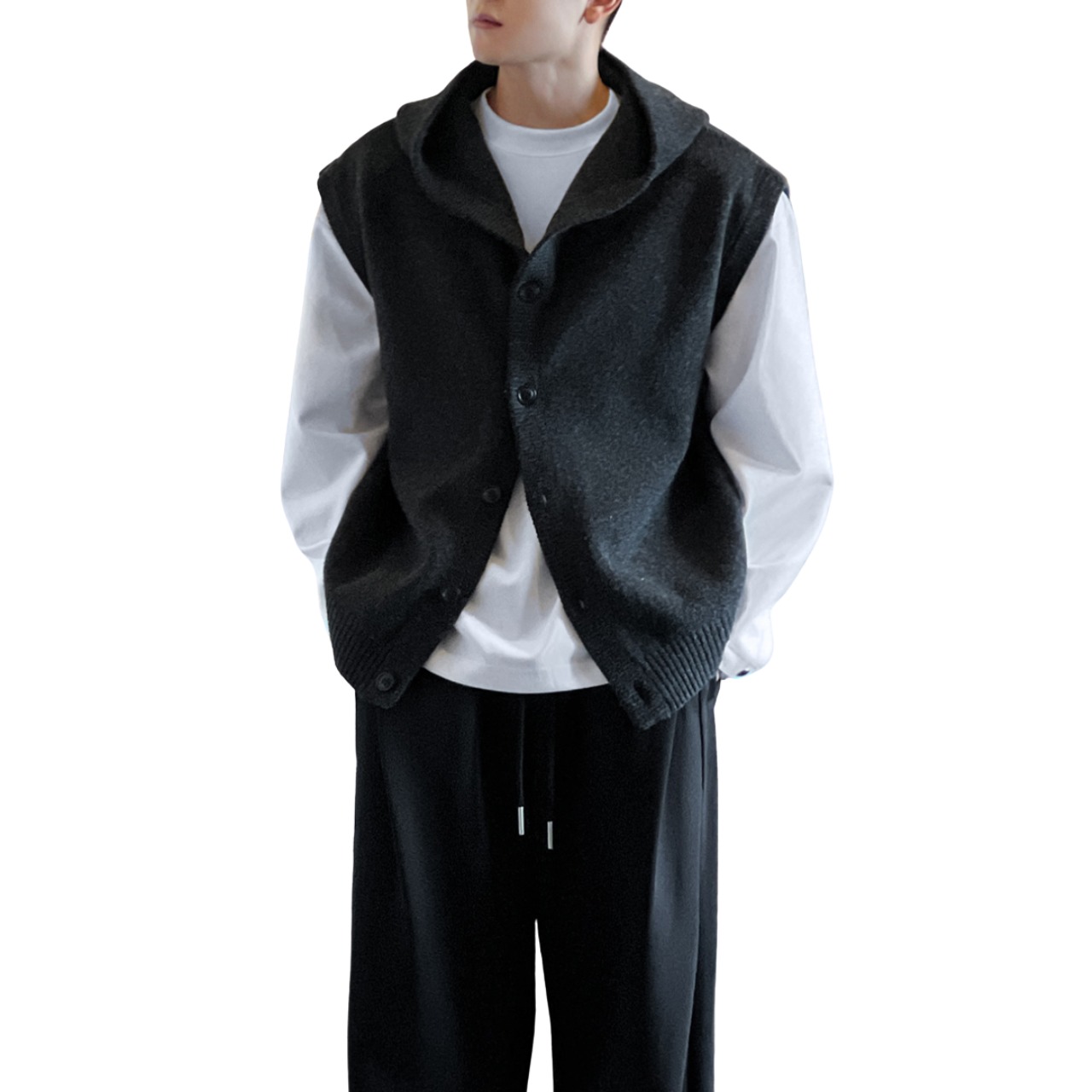 ニットフードベスト　TB1765・画像3