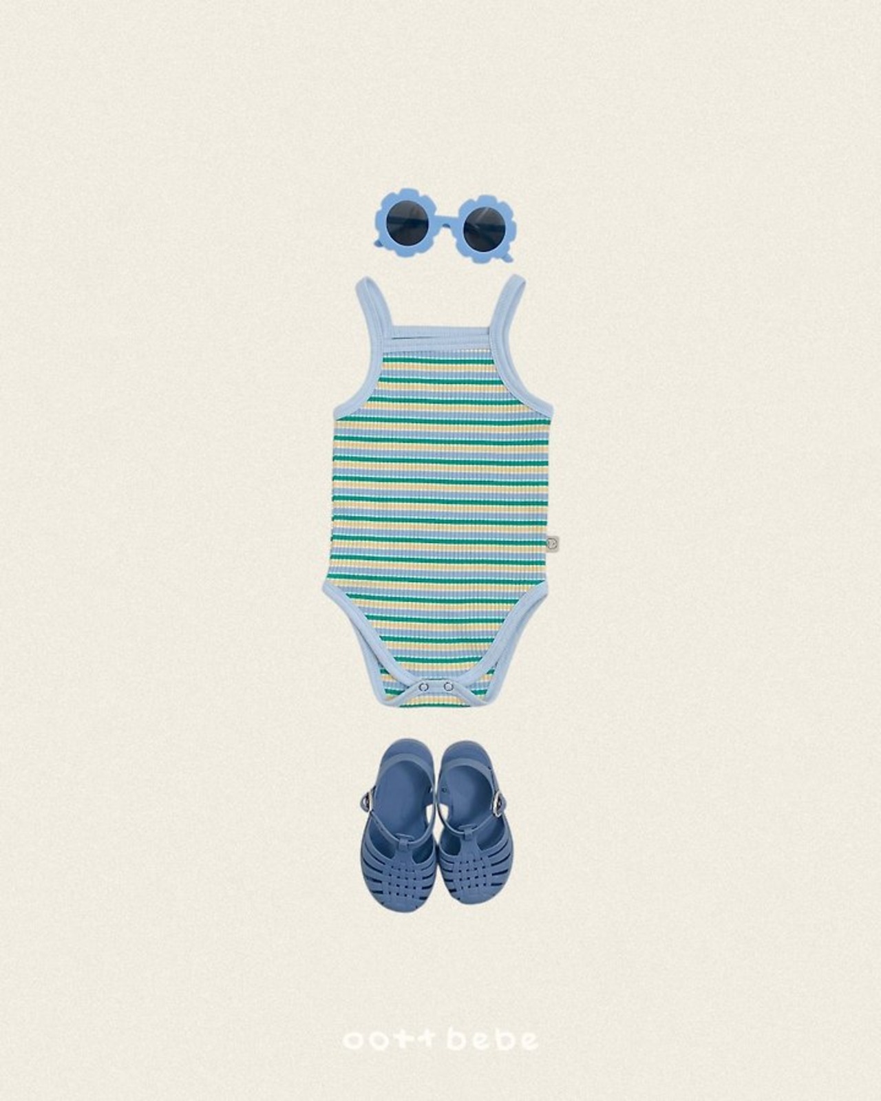 [oottbebe] Rainbow Strap Sleeveless Bodysuit / [오뜨베베] 무지개끈나시슈트
