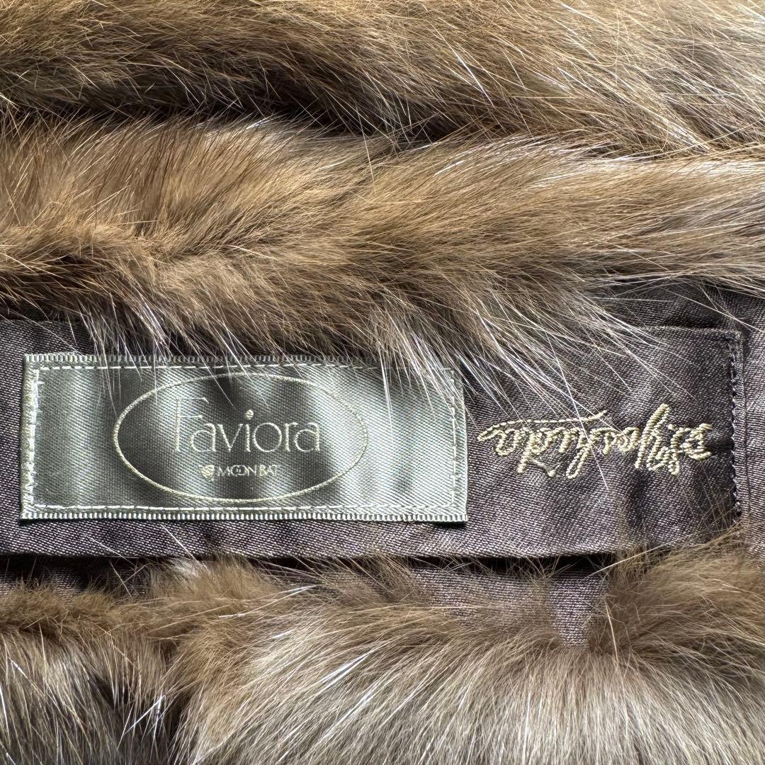 RUSSIAN SABLE】ロシアンセーブル 黒貂 リアルファーショール | KS JAPAN