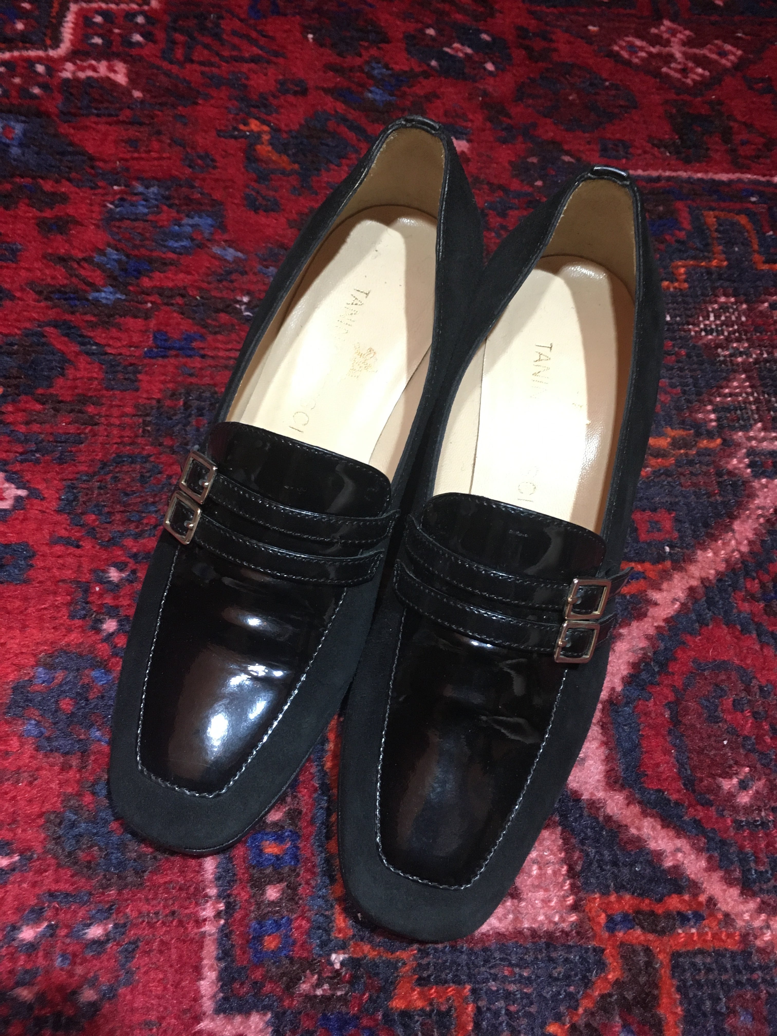 TANINO CRISCI LEATHER STRAP PUMPS MADE IN ITALY/タニノクリスチー