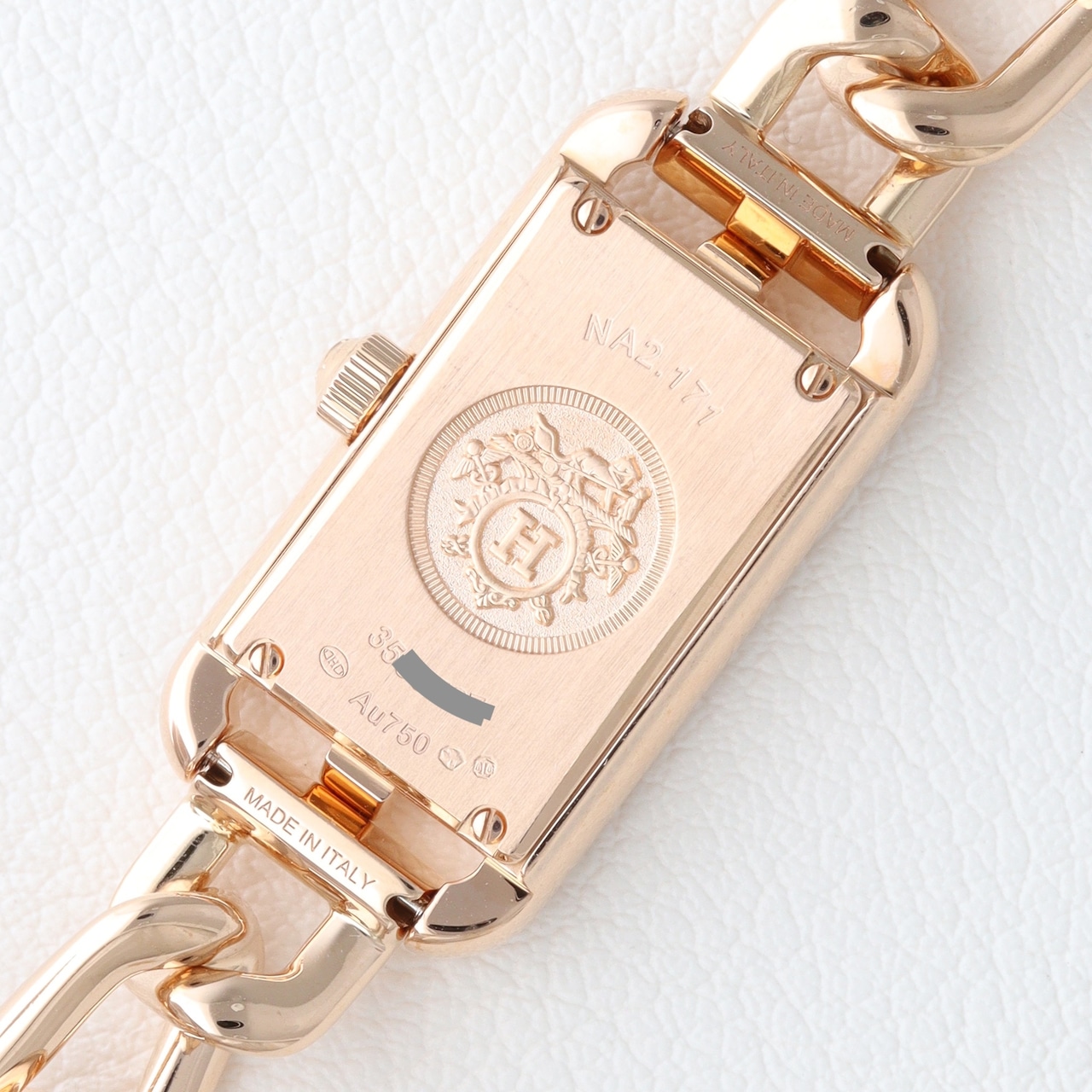 エルメス ナンタケット ピンクゴールド ダイヤモンド